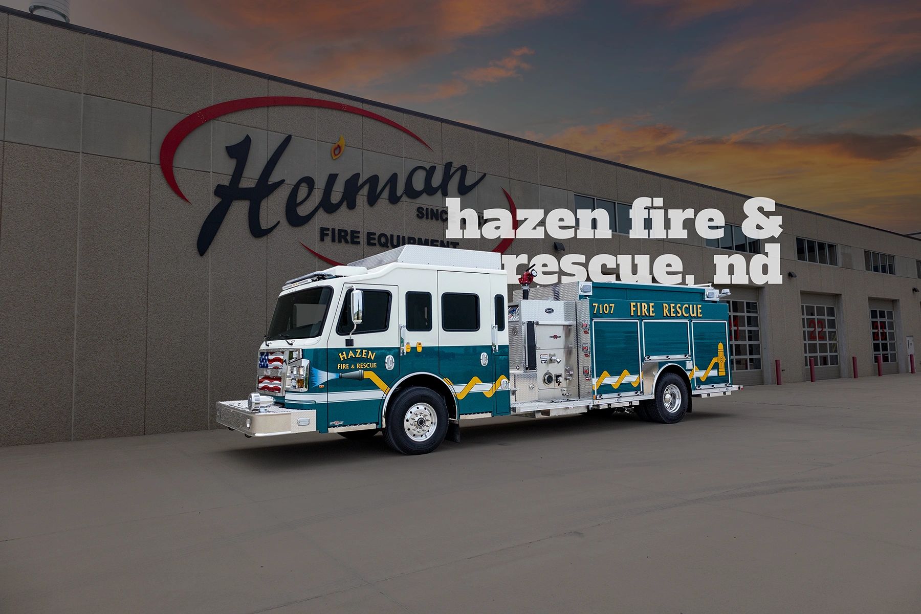 Hazen, ND Fire & Rescue Rosenbauer Custom Pumper